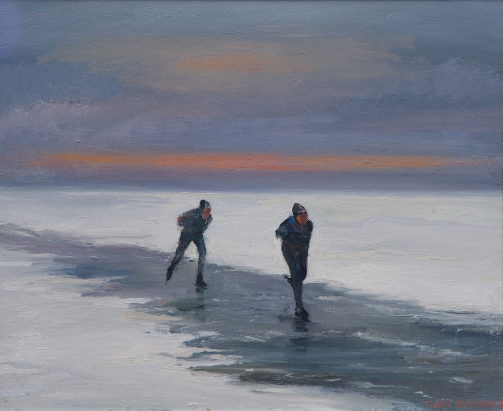 Gosse Koopmans - Twa Riders 55x45cm